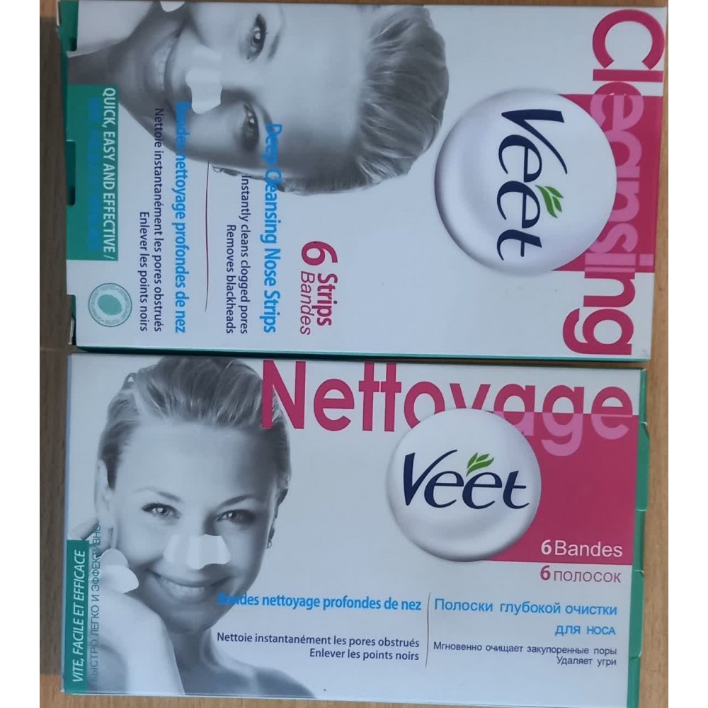 چسب پاک کننده بینی ویت Veet بسته 6 عددی